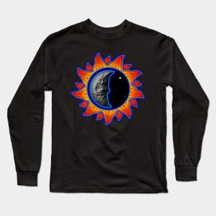 abstract sun and moon Long Sleeve T-Shirt